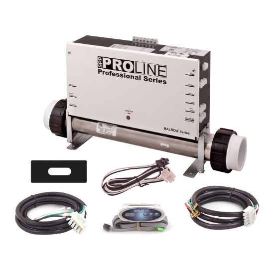 PL6109B-F40T-V20A-00: Control System, Proline, VS500Z, 120/240V, 1.0/4.0Kw Titanium, 1 Pump- 2 Speed, Ozone, w/VL200 Spaside, Overlay- (Jet, Temp, Light) & Cords