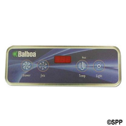 51676: Spaside Control, Balboa VL403, Lite Duplex, 4-Button, LED, Blower-Jets-Temp-Light