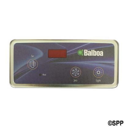 51225: Spaside Control, Balboa VL404, Digital Duplex, 3-Button, LED, Temp-Jets-Light