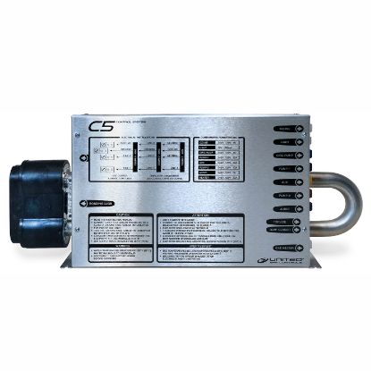 SPP-CLT7: Control System, (Kit), United Spa C5, Lo-Flo, 1.4/5.5kW, Or 230V (3-Wire), Circ Pump, Pump1, Pump2, Blower/Pump3, w/AMP Cords & T7 Spaside