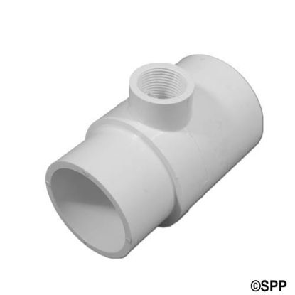 413-2130: Fitting, PVC, Adapter Tee, 2"S x 2"Spg x 3/4"FPT