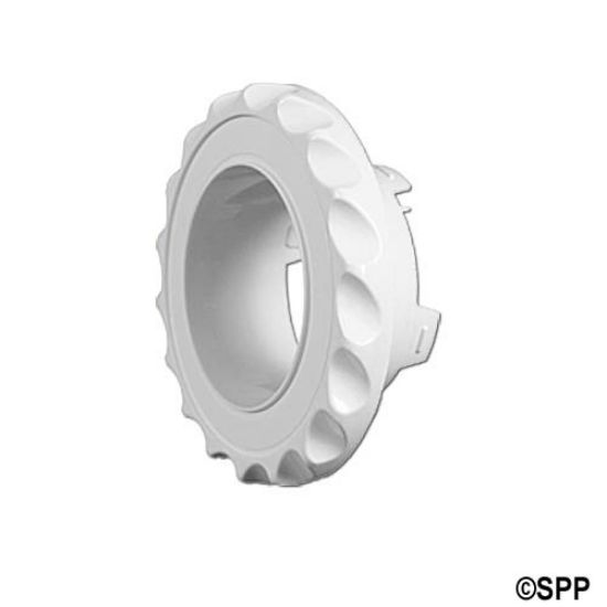 218-6070: Escutcheon, Jet, Waterway, Poly Jet Deluxe, 3-1/2" Face, Scalloped, White