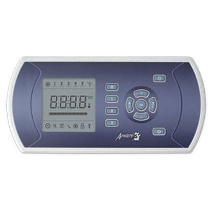 BDLK6005OP: Spaside Control, Gecko IN.K600 (Streamline), 11-Button, LCD Interface, w/Overlay, 10' Cable, w/in.link Plug