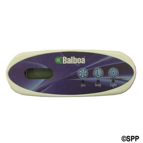 34-0225A: Spaside Control, HydroQuip (Balboa) Eco-200, 4-Button, LCD, Jets-Light-Down-Up
