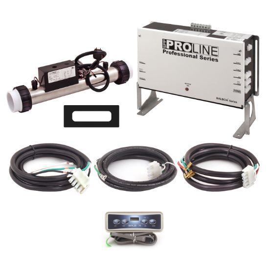 PL6209B-F55-V41D-00: Control System, Proline, VS501Z, 120/240V, 1.375/5.5Kw, 1 Pump- 2 Speed, Blower, Ozone, w/VL401 Spaside, Overlay- (Blower, Jet, Temp, Light) & Cords