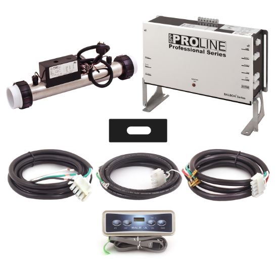 PL6109B-S40-V20A-10: Control System, Proline, VS500Z, 120/240V, 1.0/4.0Kw Slide, 1 Pump- 2 Speed, Ozone, w/VL200 Spaside, Overlay- (Jet, Temp, Light) Cords & Integrated Ozone Module