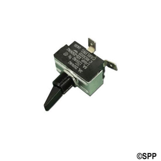 650595: Switch, Toggle, SPST, 3-6 Amp, For 055B Heater, Black