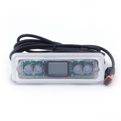 BDLK3001OP: Spaside Control, Gecko IN.K300-1OP, 4-Button, LCD, Pump1-Light-Up-Down, 10' Cable, w/in.link Plug