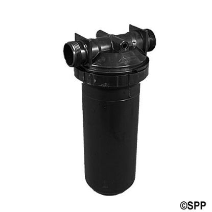 500-5090: Filter Assembly, Waterway, In-Line, 50 Sq Ft, 1-1/2"MBT w/ By-Pass valve & Brominator, w/ Cartridge