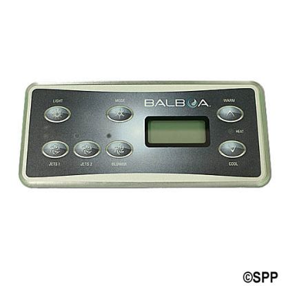 53502-02: Spaside Control, Balboa ML551, 7-Button, LCD, Jets1-Jets2-Blower, 7' Cable w/8 Pin Molex Plug