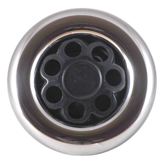 212-7741S: Jet Internal, Waterway Power Storm, Massage, 5" Face, Smooth, Black/Stainless