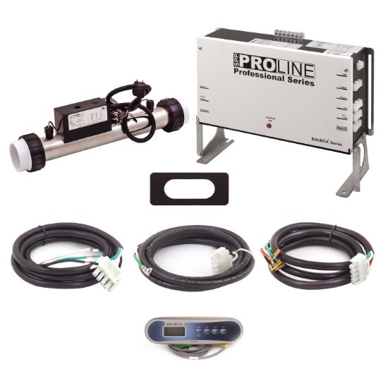 PL6209BP-S40-T40H-10: Control System, Proline, BP501G1, 120/240V, 1.0/4.0Kw Slide, 1 Pump- 2 Speed, Blower, Ozone, w/TP400T Spaside, Overlay- (Temp, Jet, Light, Aux) Cords & Intergrated Ozone Module